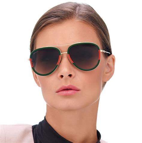 women's green gucci sunglasses|gg0062s 003.